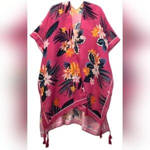 Tropical Print Kimono